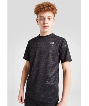 Upgrade your 'fits with this junior' Reaxion T-Shirt by The North Face. - - . This regular-fit tee is made with a lightweight and breathable poly fabric for easy wear. - -. It features sweat-wicking FlashDry tech for a cool feel, and a crew neckline with short sleeves for a classic cut. - - .  Finished up with TNF branding to the chest and reverse shoulder.  - -. Machine washable. Size Small Chest pit to pit 38 cms, length 54 cms. - -. Size Medium Chest pit to pit 40 cms, length 55 cms. - -. Size Large Chest pit to pit 42 cms, length 58 cms. - -. Size X-Large Chest pit to pit 46 cms, length 64 cms. - -. Size 2XLChest pit to pit 50 cms, length 71 cms. - -.