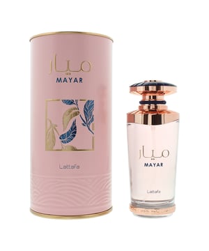 Mayar, launched in 2022, is a Floral Fruity fragrance for women by Lattafa Perfumes. Perfect for Spring and Summer, this fragrance is mostly worn during the day. Top notes of this fragrance are Raspberry, Litchi and Violet Leaf. Middle notes of this fragrance are White Rose, Peony and Jasmine with base notes of Musk and Vanilla.