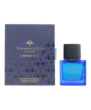 Carved Oud by Thameen is an Oriental Woody fragrance for women and men. Launched in 2013, this intense and luxurious scent is best suited for the colder seasons and designed for night wear. Presented in a classic sleek bottle, it reflects the rich and intricate nature of the scent within.  
The composition opens with a bold and aromatic blend of Guatemalan cardamom, cypriol oil (nagarmotha), cypress, and a touch of pink pepper, creating a spicy, woody brightness. The heart unfolds into a deeply resinous core, featuring agarwood (oud), cedar, patchouli, and iris, which add layers of smokiness, earthiness, and smooth floral powderiness. The base is warm and creamy, with musk, sandalwood, vanilla, Haitian vetiver, and amber, giving the scent a lasting, sensual depth.  
Ideal for lovers of bold, rich oud compositions, Carved Oud leaves a powerful and refined trail that commands attention.  
Top Notes: Guatemalan Cardamom, Cypriol Oil (Nagarmotha), Cypress, Pink Pepper 
Middle Notes: Agarwood (Oud), Cedar, Patchouli, Iris 
Base Notes: Musk, Sandalwood, Vanilla, Haitian Vetiver, Amber  
How to Apply: 
Apply it to your body's warmest points, such as the crease of your elbows and wrists, to intensify the longevity of the fragrance. 
Avoid rubbing after application, as this will reduce the longevity of the fragrance. 
For wrist application, apply the fragrance after hand washing.