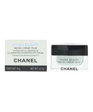 Gönnen Sie Ihrer zarten Augenpartie die luxuriöse Chanel Hydra Beauty Micro Eye Cream, eine revolutionäre Behandlung, die entwickelt wurde, um die Haut um Ihre Augen zu hydratisieren, zu erhellen und zu revitalisieren. Diese leichte, aber intensiv hydratisierende Augencreme nutzt Chanels innovative Mikro-Fluidik-Technologie, die leistungsstarke Inhaltsstoffe auf Mikroebene abgibt, um die Absorption zu verbessern und sichtbare Ergebnisse zu erzielen.

Angereichert mit Camellia Alba PFA – einem proprietären Wirkstoff, der für seine außergewöhnlichen hydratisierenden Eigenschaften bekannt ist – hilft die Creme, das natürliche Feuchtigkeitsgleichgewicht der Haut wiederherzustellen, sodass die Augenpartie frischer, strahlender und glatter aussieht. Ihre fortschrittliche Formel zielt auf Schwellungen, dunkle Augenringe und feine Linien ab und wirkt, um Anzeichen von Müdigkeit und Alterung zu reduzieren.

Die Creme hat eine seidige Textur, die schnell einzieht, wodurch sie sich ideal für die tägliche Anwendung eignet und nahtlos in Ihre morgendliche und abendliche Hautpflegeroutine integriert werden kann.

Wesentliche Vorteile:

Intensive Hydratation, die die zarte Augenpartie aufhellt und glättet  
Reduziert Schwellungen, dunkle Augenringe und das Erscheinungsbild feiner Linien  
Steigert die Strahlkraft und sorgt für einen erfrischten, ausgeruhten Look  
Enthält Camellia Alba PFA für optimale Feuchtespeicherung  
Geeignet für alle Hauttypen, einschließlich empfindlicher Haut

Anwendung:

Beginnen Sie mit einem sauberen, trockenen Gesicht. Reinigen Sie die Augenpartie sanft mit einem milden Reiniger oder Make-up-Entferner.

Geben Sie mit dem Ringfinger eine kleine Menge der Hydra Beauty Micro Eye Cream ab. Tupfen Sie die Creme sanft rund um die Augenpartie, beginnend an den inneren Augenwinkeln und arbeiten Sie sich nach außen, entlang des knöchernen Augenhöhlenrandes.

Tupfen Sie leicht mit Ihren Fingern, bis die Creme vollständig eingezogen ist, und konzentrieren Sie sich auf Bereiche mit Schwellungen oder dunklen Augenringen.

Für beste Ergebnisse morgens und abends als Teil Ihrer täglichen Hautpflegeroutine auftragen. Diese Augencreme ist der perfekte Weg, um das Erscheinungsbild Ihrer Augen zu verbessern, Ihnen einen helleren, jugendlicheren Glow zu verleihen und dabei die zarte Haut um die Augen hydratisiert und genährt zu halten.