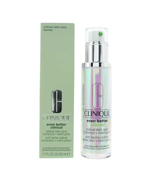 Clinique Even Better Clinical Radical Dark Spot Corrector and Interrupter is a dermatologist-developed serum designed to address hyperpigmentation, dark spots, and uneven skin tone. 

Suitable for all skin types, including sensitive skin, this serum helps improve skin clarity and radiance.  

Key Benefits:

Reduces the appearance of dark spots
Prevents future discoloration
Enhances skin radiance

How to Apply:

Apply in the morning and evening. Pump 1 to 2 times onto your fingertips.  

Spread the serum evenly over clean skin on the face, avoiding the eye area.  After the serum absorbs, apply your preferred moisturiser.