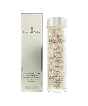Elizabeth Arden Hyaluronic Acid Ceramide Capsules Hydra-Plumping Serum is a premium, biodegradable, single-dose serum designed to deliver intense hydration and restore skin's youthful bounce. Encapsulated for freshness and potency, each capsule combines two essential ingredients, hyaluronic acid and ceramides, to provide a dual-layered hydration system. 

Key Benefits: 

Hyaluronic acid draws moisture into the skin, while ceramides strengthen the skin's barrier to lock it in, ensuring long-lasting hydration. Utilises a smaller molecular weight of hyaluronic acid, allowing it to penetrate deeper into the skin's surface layer, restoring vital, plumping moisture. 

Restores both ceramides and hyaluronic acid, naturally occurring elements skin needs but loses with age.

How to Apply: 

Gently twist the tab of the capsule around twice and squeeze the serum onto your fingertips. 

Smooth the serum over your face and neck, ensuring even coverage.  

For optimal results, apply your regular moisturiser after the serum to lock in hydration.  

Use morning and night for best results.