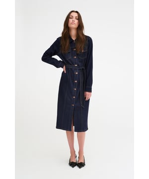 Casual fit,Midi lengte,Lange mouwen  Wassen op 30°, niet bleken, niet in de droger drogen, Druipnat ophangen in de schaduw, koud strijken max. 110° C, Chemisch laten reinigen.  98% Katoen,2% Elastaan