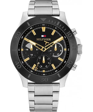 Tommy Hilfiger 1792114 - Herrenuhr Quarz aus Edelstahl&bull; Material: Edelstahl&bull; Glas: Mineral&bull; Armband: Edelstahl&bull; Farbe: Silber&bull; Wasserbeständigkeit: 50 m (5 ATM)&bull; Geh&auml;usegr&ouml;&szlig;e: 46 mm