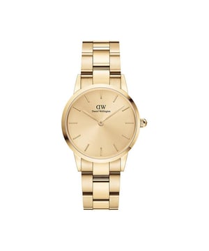 Daniel Wellington is a hugely popular range, and when you look at the Ladies Iconic Link Unitone Gold 28mm Watch DW00100403 in more detail it becomes very clear why. Attention to detail and high quality materials are used throughout making the Ladies Iconic Link Unitone Gold 28mm WatchDW00100403 a watch you can show off with glee.