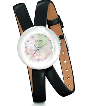 Folli Follie Dameshorloge Kwarts Wit• Materiaal kastdeksel: Roestvrij staal• Soort glas: Mineraal• Materiaal Band: Leer• Kleur kast: Wit• Waterdichtheid: 0 m (0 ATM)• Diameter: 28 mm