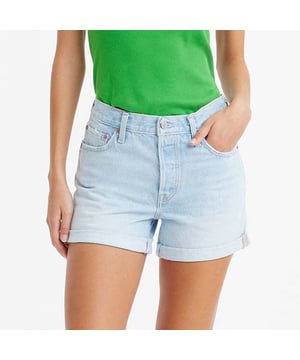 Dames Levis 501 Rolled Denim Shorts.- Knoopgulp.- 5-pocket styling.- Niet-elastisch.- Hoog uitgesneden.- Ontspannen door de heup. Materiaal: 100% katoen. Ref: 299610034.