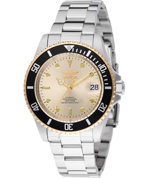 El Invicta 49317 tiene una caja de acero inoxidable de 40 millimetros con una esfera oro.
Esta modelo funciona con un movimiento de Automático preciso.
Resistencia a la presión de aqua de 20 bares.
Este modelo es parte de la colección Invicta Pro Diver.

2 años de garantía Invicta.