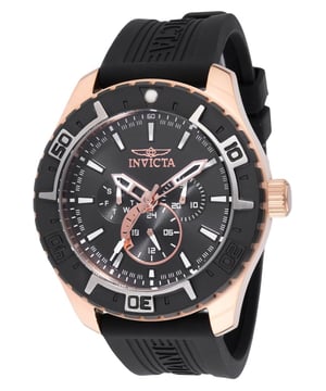 El Invicta 45749 tiene una caja de acero inoxidable de 49 millimetros con una esfera negro.
Esta modelo funciona con un movimiento de Cuarzo preciso.
Resistencia a la presión de aqua de 10 bares.
Este modelo es parte de la colección Invicta Aviator.

2 años de garantía Invicta.