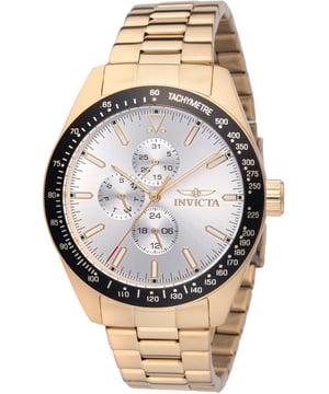 El Invicta 48860 tiene una caja de acero inoxidable de 45 millimetros con una esfera plata.
Esta modelo funciona con un movimiento de Cuarzo preciso.
Resistencia a la presión de aqua de 10 bares.
Este modelo es parte de la colección Invicta Aviator.

2 años de garantía Invicta.