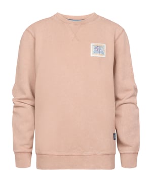 Lässiger Sweater mit Print auf der Brust. Dieser Sweater hat einen Rundhalsausschnitt und ist mit Rippstrickbündchen versehen. Hergestellt aus 100 % Baumwolle und in verschiedenen Farben erhältlich. Lässiger SweaterPetrol-PrintRundhalsausschnitt100 % Baumwolle