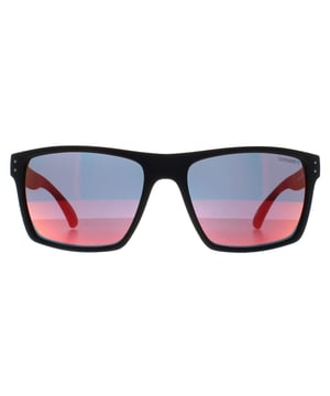 Superdry Square Mens Matte Black Volcanic Mountain Orange Red Mirror Kobe  Sunglasses are a perfect combination of sporty and stylish design. The temples of the glasses feature the iconic Superdry logo, adding a touch of designer flair. These sunglasses are perfect for those who want to add a sporty edge to their look and are versatile enough to pair with any outfit, whether you're dressing up or down.