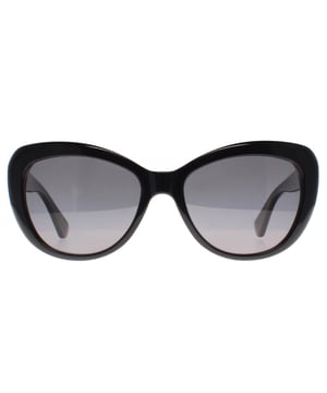 Kate Spade Butterfly Womens Black Grey Polarized Emmalynn/S Sunglasses Sunglasses sunglasses feature a bold cat-eye silhouette crafted from high-quality acetate. Designed for women who appreciate a blend of vintage charm and modern sophistication, these full-rim sunglasses offer both style and functionality. Equipped with polarized lenses, they provide superior UV protection, making them an ideal accessory for sunny day