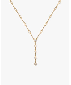 Sparkling Stone Lariat Necklace, Lariat Necklace