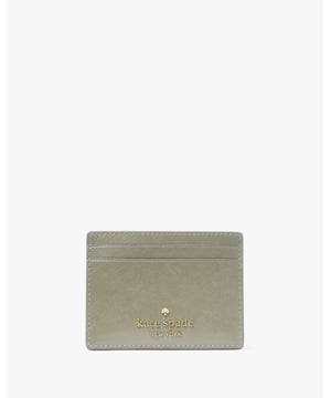 Here's A Place To Stash Concert Tickets, Photographs, Secret Love Notes...Oh, And Credit Cards Of Course., Madison Saffiano Leather Small Slim Card Holder, Metal Pinmount With Spade, 4 Cc Slots, Open Middle Compartment,  Length: 1.00 Cm,  Width: 7.50 Cm,  Height: 10.00 Cm