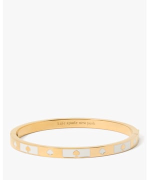 Spot The Spade Enamel Block Hinge Bangle, Enamel Block Hinge Bangle