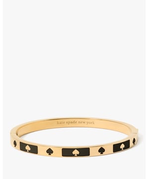 Spot The Spade Enamel Block Hinge Bangle, Enamel Block Hinge Bangle