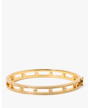 Cut To The Chase Pave Spade Hinge Bangle, Pave Spade Hinge Bangle