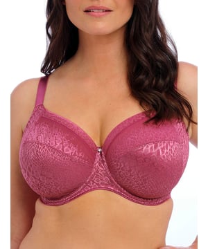 Fantasie Envisage Full Cup Side Support Bra. Three piece cup with side support, flat lace and stretch band. Tow back and concealed seams. Product is hand-wash only.