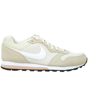 Wit Nike Trainer-logo Bovenwerk van textiel en andere materialen, rubberen zool met vetersluiting Stijl: 749869 011