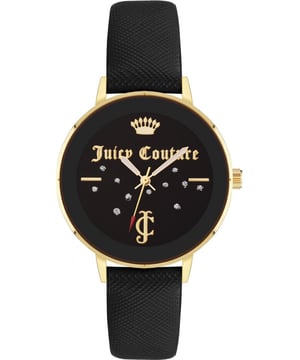 Functional and heard wearing, this Ladies Watch JC1264GPBK by Juicy Couture will keep ticking away tirelessly on your wrist for many years to come. The Ladies Watch JC1264GPBK is the perfect gift.