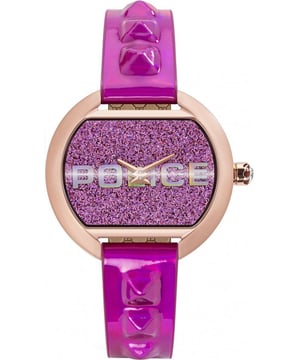Police PL16070BSR09P - Reloj para mujer cuarzo acero inoxidable• material: acero inoxidable• cristal: minèral• pulsera: cuero• correa: plateado• resistencia al agua: 0 m (0 ATM)• tamaño de la caja: 36 mm
