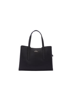 Bolso de mujer. El cierre es con cremallera. Los bolsillos internos son uno con cremallera. Los bolsillos externos están ausentes. La correa para el hombro es ajustable y extraíble. El mango es de ecopiel. Hay tres compartimentos internos. El material exterior es ecopiel. Internamente está forrado en poliéster. Medidas: 23x32x11 cm. Producto de moda