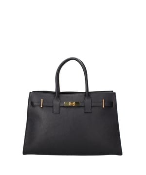 Bolso de mano mujer Hecho en Italia - Modelo Zelia Ultra - 100% cuero - 37.5 x 24.0 x 14.0 cm