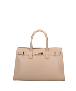Bolso de mano mujer Hecho en Italia - Modelo Zelia Ultra - 100% cuero - 37.5 x 24.0 x 14.0 cm
