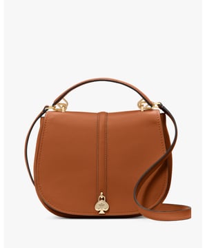 We Think A Shoulder Bag Should Be Two Things: Chic And Functional. This Pretty One Holds All Of Your Essentials--Wallet, Keys And Phone--And Has A Pocket To Stash Snacks (Be It Gummy Bears Or Almonds). Because Those Are Essential, Too., Kayla Pebbled Leather Saddle Bag, Iphone 13 Pro Max, Comes W Crossbody Strap, Zip Pocket,  Length: 6.00 Cm,  Width: 23.00 Cm,  Height: 19.00 Cm