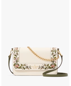 Madison Forest Blooms Printed Willow Medium Flap Convertible Crossbody, Madison Forest Blooms Printed Willow Medium Flap Convertible Crossbody, Fits Largest Iphone, Comes W Crossbody Strap, Back Zip Pocket, Back Slip Pocket,  Length: 6.00 Cm,  Width: 25.00 Cm,  Height: 16.00 Cm