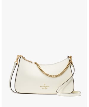 Designed With A Crossbody Strap And Chain Shoulder Strap, This Convertible Madison Style Is The Wardrobe Staple You've Been Looking For., Madison Saffiano Leather Convertible Crossbody, Metal Pinmount Logo, Back Zip And Front Slip Pockets,  Length: 7.00 Cm,  Width: 27.00 Cm,  Height: 17.00 Cm