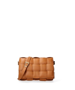 Damen Umhängetasche Made in Italy - Modell Artena - 100% Leder - 26.0 x 17.0 x 6.0 cm