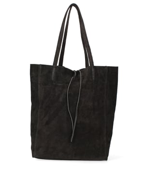 Damen Handtasche Made in Italy - Modell Lumena Prime - 100% Wildleder - 28.0 x 35.5 x 12.5 cm