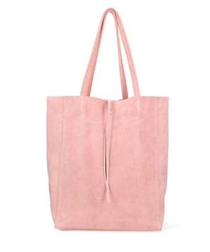 Bolsa de mano mujer Hecho en Italia - Modelo Lumena Prime - 100% piel ante - 28.0 x 35.5 x 12.5 cm