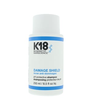 Damage Shield pH Protective Shampoo by K18 is a gentle yet powerful cleanser designed to protect and maintain hair health with every wash. 

Formulated with a pH-optimised blend, this shampoo helps maintain the natural balance of the scalp and hair, minimising cuticle swelling and preventing damage during cleansing. 

Infused with K18's advanced peptide technology, it strengthens hair from within while effectively removing dirt, oil, and product buildup—without stripping moisture or colour. 

Ideal for all hair types, including colour-treated, chemically processed, or heat-damaged hair, it leaves strands soft, clean, and resilient.  

How to Apply: 

Apply to wet hair and massage gently into the scalp and hair. Rinse thoroughly. 

Follow with your preferred conditioner or K18 Leave-In Molecular Repair Hair Mask if desired. 

Use regularly to maintain a healthy pH balance and shield hair from daily damage.
