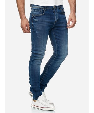 •Moderne & zeitlose Herren Jeans von Tazzio

•Verschluss: Knopfleiste
•Hosentaschen: Eingrifftaschen, Coinpocket, Gesäßtaschen
•Stretchanteil für eine optimale Passform
•Gürtelschlaufen
•Hochwertiges Material & bequem zu tragen
•Ideale Jeans das ganze Jahr

Passform
•Passform: Skinny Fit
•Länge: Lang
•Leibhöhe: normal

Material & Pflege
•Material Oberstoff: 97% Baumwolle, 3% Elasthan
•Materialkonstruktion: Denim/Jeans
•Elastizität: Leicht elastisch
•Pflegehinweise: Maschinenwäsche