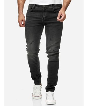 •Moderne & zeitlose Herren Jeans von Tazzio

•Verschluss: Knopfleiste
•Hosentaschen: Eingrifftaschen, Coinpocket, Gesäßtaschen
•Stretchanteil für eine optimale Passform
•Gürtelschlaufen
•Hochwertiges Material & bequem zu tragen
•Ideale Jeans das ganze Jahr

Passform
•Passform: Skinny Fit
•Länge: Lang
•Leibhöhe: normal

Material & Pflege
•Material Oberstoff: 97% Baumwolle, 3% Elasthan
•Materialkonstruktion: Denim/Jeans
•Elastizität: Leicht elastisch
•Pflegehinweise: Maschinenwäsche