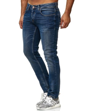 •Moderne & zeitlose Herren Jeans von Tazzio

•Verschluss: Knopfverschluss (verdeckter Zip Fly)
•Hosentaschen: Eingrifftaschen, Coinpocket, Gesäßtaschen
•Stretchanteil für eine optimale Passform
•Gürtelschlaufen
•Hochwertiges Material & bequem zu tragen
•Ideale Jeans das ganze Jahr

Passform
•Passform: Slim Fit
•Länge: Lang
•Leibhöhe: normal

Material & Pflege
•Material Oberstoff: 97% Baumwolle, 3% Elasthan
•Materialkonstruktion: Denim/Jeans
•Elastizität: Leicht elastisch
•Pflegehinweise: Maschinenwäsche