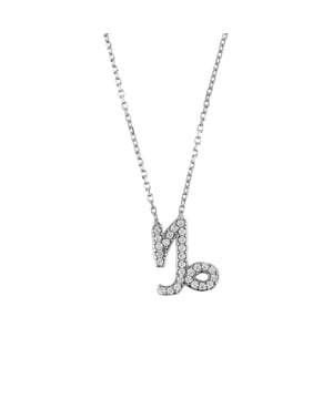 Welcome to the totally fabulous world of Zodiac Star Sign Pendant Necklace Silver! This splendid sterling silver necklace will make you stand out in a crowd and be the envy of all your friends. With a pendant shaped into the symbol for your star sign adorned with cubic zirconia, you’ll be wearing a piece of yourself everywhere you go – glistening and catching the light like magic.Capricorn is the tenth sign of the zodiac, ruled by Saturn and celebrate birthdays December 22 - January 19. People born under this sign tend to be hardworking and determined, as well as disciplined and ambitious. Capricorns are also known for their practicality and reliability, often putting duty before pleasure. They are independent thinkers who value order and organization.Finished with a lobster clasp, which allows you to wear with confidence, the chain can be worn at 40cm or 45cm with the help of the 5cm adjustable chain length, so you can choose whatever suits the style of neckline you are wearing. And with its lightweight, 2.6-gram weight, comfort is guaranteed wherever and whenever you wear this beautiful charm jewellery piece. Whether expressing yourself with your own zodiac sign or treating someone special to a dazzling gift they won’t forget, there’s no better way to show that you care than with Zodiac Star Sign Pendant Necklace Silver!