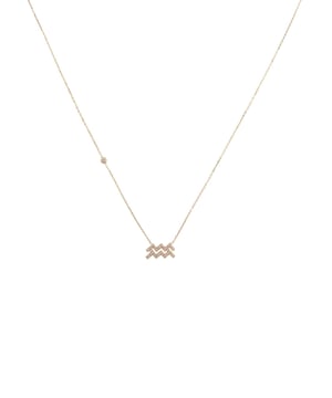 Introducing our stunning Zodiac Star Sign Pendant Necklace, perfect for anyone who loves astrology and fashion. This beautiful horoscope necklace is made of 925 sterling silver and features a stunning 22ct rose gold plating. The constellation pendant is adorned with hand-set multifaceted white zircons, and comes with a lobster clasp for easy wear. It's also adjustable, so you can choose the perfect length, 40-45cm, for your look. And at only 2.6g it's can be worn all day long without feeling weighed down.Aquarius is the eleventh sign of the zodiac and celebrate birthdays from January 20th to February 18th. Symbolized by the water carrier. People who are Aquarius are said to be intelligent, friendly, and progressive. They make great friends and often have a large social circle. They can be rebels at heart, and are often drawn to anything new or different.So whether you're treating yourself or buying for a friend or family member, this necklace makes a stunning gift for any occasion. But one thing's for sure, this necklace is sure to add a touch of elegance and style that will show off your star sign with pride!