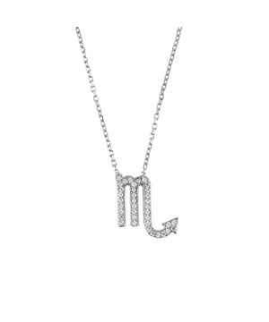 Introducing the perfect way to capture your zodiac sign in a beautiful, modern piece of jewellery, the Zodiac Star Sign Pendant Necklace Silver. Crafted with 925 sterling silver and set with hand-cut multifaceted white zircons, this necklace is as dazzling as it is stylish.Scorpio is one of the most mysterious and alluring star signs. People born under this sign are known for their incredible strength, passion, and determination. Celebrating birthdays between October 23 - November 21, Scorpios tend to be driven and ambitious, but can also be secretive and intense. They can come off as intimidating because they have a tendency to keep their feelings hidden deep within themselves.Wear your sign proudly. Fitted with a lobster clasp and size adjuster that allows you to select either 40cm or 45cm length for a perfect fit. The motif is 1.5cm x 1cm and weighs just 2.6 grams, making this the perfect fashion accessory for all occasions. Make a statement with your own star sign today and take your look from ordinary to extraordinary!