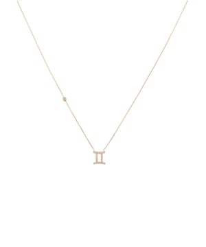 Celebrate your zodiac sign with this stunning pendant necklace! Perfect for those who love astrology and all things related to the stars. The necklace is made of 925 sterling silver plated with 22ct rose gold and weighs 2.6g. It is set with multifaceted white zircons to create a constellation effect. The lobster clasp and size adjuster make it easy to wear with a length of 40cm to 45cm. The 1.5cm x 1cm pendant is the perfect size for layering or wearing alone. Whether you're a fashionista or an astrology enthusiast, this necklace is a must-have!Gemini is the third sign of the zodiac, represented by twins and celebrate their birthdays between May 1 and June 20. Geminis are curious, communicative, and versatile people who enjoy change. They are often bright and lively company, but can also be fickle and restless. Geminis are typically good at many things, but they may not be interested in any one thing for long.Whether you're treating yourself, buying for a friend or loved one, or simply appreciate beautiful jewellery, this horoscope necklace is sure to make a lasting impression. Order yours today!