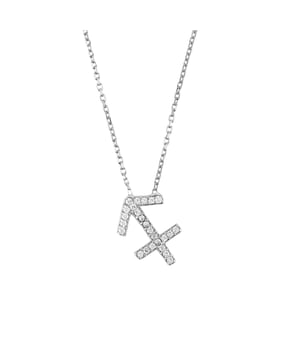 Are you looking for the perfect accessory to bring some sparkle to your look? Then look no further than our Zodiac Star Sign Pendant Necklace Silver! Crafted from 925 sterling silver, dainty hand-set white zircons adorn the pendant of this pretty necklace, designed to depict the symbol of your special zodiac sign.Sagittarius is the ninth astrological sign of the zodiac and Celebrates birthdays between November 22 - December 21. It is a fire sign, represented by the centaur – half-man, half-horse. Those born under this sign are known for their outgoing, independent, and optimistic nature. They love travel and exploration, which speaks to their sense of adventure and curiosity.Finished with a lobster clasp and size adjuster, you can wear it at a 40cm chain or 45cm chain length, making it super versatile and perfect for any occasion. The eye-catching motif measures 1.5cm x1cm and the total weight of this necklace is 2.6 grams. This elegant pendant is sure to add a fashionable jolt to your style – not to mention, it’s great conversation starter! So don’t let this opportunity pass you by, get yourself this lovely necklace now and show off your star sign in style!