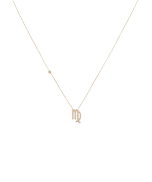 Introducing the Virgo zodiac sign pendant necklace, a fashionable and personalised jewellery piece perfect for those born between August 23 and September 22 or anyone who simply loves astrology and horoscopes! This beautiful necklace is made of 925 sterling silver with a luxurious 22ct rose gold plating. Set with dazzling white zircons to create a stunning constellation design that shimmer and sparkle like the stars in the sky.With comfort a main priority, this stylish necklace weighs 2.6g, perfect to allow it to be worn all day long, and comes with a lobster clasp and adjustable chain length, so it can be worn at a length of 40cm to 45cm. The Virgo constellation pendant itself measures 1.5cm x 1cm. We also have a matching bracelet available, so you can create a coordinated look.The Virgo zodiac sign represents individuals who are analytical, perfectionists, hardworking and reliable. They are often gifted in the arts and sciences, have excellent memories and make great organisers and leaders. They are great at problem solving and thrive under pressure making them an asset in any workplace!Whether you're treating yourself or buying for a friend or loved one, this is a unique and stylish jewellery piece that celebrates the special qualities of the Virgo star sign.