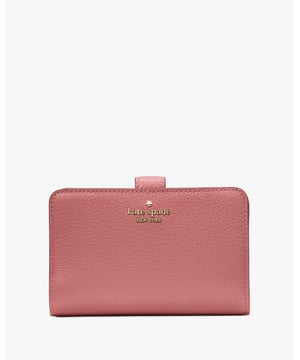 This Medium Wallet Holds All Your Credit Cards, Bills, Loose Change, I.D., Receipts, Tickets…And It Won't Take Up All The Space In Your Bag., Lena Pebbled Leather Medium Compact Bifold Wallet, 9 Credit Card Slots, Id Window, 2 Slip Pockets, 1 Bill Slot, L-Zip Coin Compartment,  Length: 14.00 Cm,  Width: 9.00 Cm,  Height: 14.00 Cm