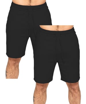 Experience ultimate comfort and style with our textured shorts. The elasticated waistband allows for a perfect fit with an adjustable drawstring. Convenient side pockets add functionality. Made with premium fabric for a luxurious feel. Pack of 2. (13)
