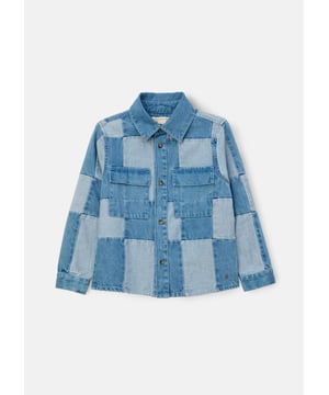When in doubt. denim it out! This patchwork denim shirt is a fresh A&R update on a classic. with cool contrasting panels that make it a standout summer wardrobe hero. Pairs perfectly with the matching shorts for the ultimate co-ord.