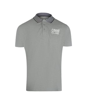 Elevate your casual wardrobe with the Cavalli Class Striped Collar Grey Polo Shirt, crafted from 100% premium cotton for exceptional comfort and breathability. This short-sleeve polo features a distinctive striped collar that adds a refined touch to its classic grey design, making it perfect for both relaxed and smart-casual occasions. Made in Bangladesh with attention to quality, it offers a flattering fit and durability that lasts. Whether paired with jeans or chinos, this polo shirt delivers effortless style and timeless appeal for the modern man
