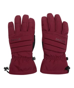 Dare 2B Charisma III Handschoenen. De Dare 2b Charisma III Glove is gemaakt van gerecyclede waterdichte en ademende stretchstof en biedt bescherming tegen het weer en beweeglijkheid. Met een Thinsulate voering en gerecyclede high-warmth padding krijg je uitzonderlijke isolatie. De duim is gemaakt van synthetisch nubuck en de palm en vingers hebben textuur voor betere grip en duurzaamheid. De elastische en verstelbare pols en geribde binnenmanchetten zorgen voor extra warmte en een goede pasvorm. Materiaal: 100% polyester. Ref: DWG359909.